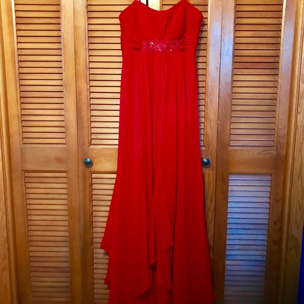 Ruby Red Bridesmaid Dress Size 4
